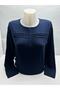 Self Patterned Stoned Lycra Summer Mother's Day Women's Mother's Combed Cotton Blouse