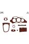 Meriç ®   Hyundai Coupe Front Glove Box Trim Mahogany 8 Pieces 1996-2004