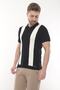 T-Shirt Short Sleeve Knitwear Polo Collar Zippered - 2