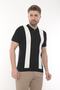 T-Shirt Short Sleeve Knitwear Polo Collar Zippered - 3
