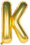 Foil Balloon Letter K Helium Balloon 36 Cm Gold Color - 2