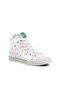 United Colors of Bn-30185 White Canvas Hi Sneaker - 3