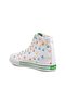 United Colors of Bn-30185 White Canvas Hi Sneaker - 4