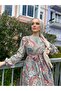 Ethnic Pattern Layered Dress - 2