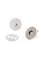 Set of 20 Magnetic Round Bag Snaps Magnetic Snaps on Knitted Bag Silver Color - Very Strong - 5