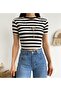 Striped Necklace Crop - 3