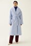 Clairs Regular Fit Shawl Collar Midi Length Lilac Color Women's Coat