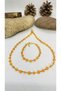 Handmade Glass Beads Women's Necklace Bracelet Set - 2