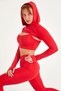 Women's Pushup Pocket Sports Leggings – Red – Rise Leggings - 4