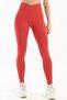 Women's Red High Waist, Stretchable, Firming Sports Leggings Push up Connection Series - 3