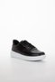 Women's Casual Thick Soled Sneaker Lace-up Black-white Comfortable Lightweight Sports Shoes - 6