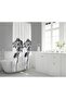 Bathroom Curtain 1x240x200 Single Wing Shower Curtain with Ring Gift 3391 - 3