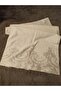 French Lace Dowry Velvet 50X90 Hand & Face Towel - Cream Silver - 3