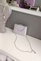 Silver Satin Hand-Handed Chain Evening Dress Women's Bag