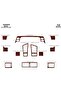 Meriç ®   Daewoo Nexia Front Glove Box Trim Glossy Black 12 Pieces 1995-1997