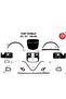 Meriç ®   Fiat Doblo Front Glove Box Trim Gloss Black 26 Pieces 2001-2009