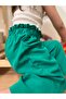 Girl's Wide Leg Linen Trousers with Ruffled Waist Elastic - 6
