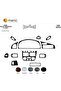 Meriç ®   Fiat Palio Weekend Front Glove Box Trim Mahogany 12 Pieces 1998-2002 - 2