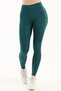 Women's Petrol Green High Waist, Stretch, Lifting, Pocket Sports Leggings Push Up Connection Series - 6