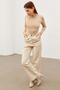 Women's Cream Crew Neck Body - 6