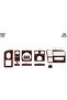 Meriç ®   Iveco M29 120 Turbo Front Torpedo Coated Mahogany 16 Pieces 1999-2002