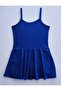 Girl's Cobalt Blue Rope Strap Skirt Swimsuit