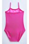 Lully Kids Girl's Bright Fuchsia Rope Strap Swimsuit - 2