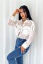 Women's White Double Pocket Tulle Shirt - 7