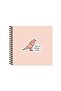 Definitive Color Feeling Things 16*15 50 Sheets Striped Spiral Hard Cover Sticker Notebook - To My Endures