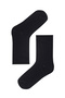 Navy Blue Gray White Basic Children's 3-Piece Socks PHGBSC3S17SK - 4