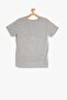 Gray Boy's Text Printed T-Shirt - 2