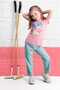 Licensed Pink Girl's Pajama Set