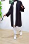 Women's Crepe Short Kimono Black