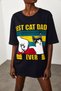 Women's Black Printed Casual T-Shirt 1KZK1-11636-02