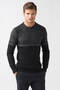 Men's Black Sweater - 11188Black