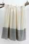 Pestemal Burgata Cream Black
