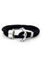 Men's Black Wrap Large Anchor Bracelet Bt404
