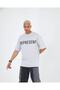 Large Size Represent Owners' Club Printed Oversize Cotton T-shirt with Chest Detail - 2