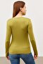 Women's Oil Green Crew Neck Body - 3