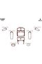 Meriç ®   Hyundai Santa Fe Front Glove Box Trim Mahogany 9 Pieces 2002-2006 - 3