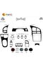 Meric® Kia Shuma Front Torpedo Covering Glossy Black 13 Pieces 1998-2006 - 2