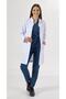 Women's Prevailing Collar Doctor Apron Nurse Pharmacist Teacher Labaratuvar Alpaca Fabric