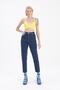 Serenity Dark Blue Mom Jeans Lycra High Waist Blue Snow Washed Mom Jeans