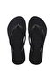 Black Women's Slippers Hav. Slim Flatform Sparkle