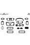 Meriç ®   Fiat Palio Front Glove Box Trim Glossy Black 18 Pieces 2002-2005