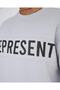 Large Size Represent Owners' Club Printed Oversize Cotton T-shirt with Chest Detail - 4