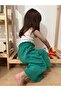 Girl's Wide Leg Linen Trousers with Ruffled Waist Elastic - 5
