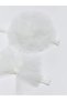 Ecru Stretch Fabric Baby Girl Hair Band with Tulle Detail, Pack of 2 - 2