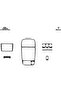 Meric® Kia Carens Front Torpedo Covering Glossy Black 7 Pieces 2000-2002