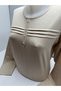 Self Patterned Stoned Lycra Summer Mother's Day Women's Mother's Combed Cotton Blouse - 3